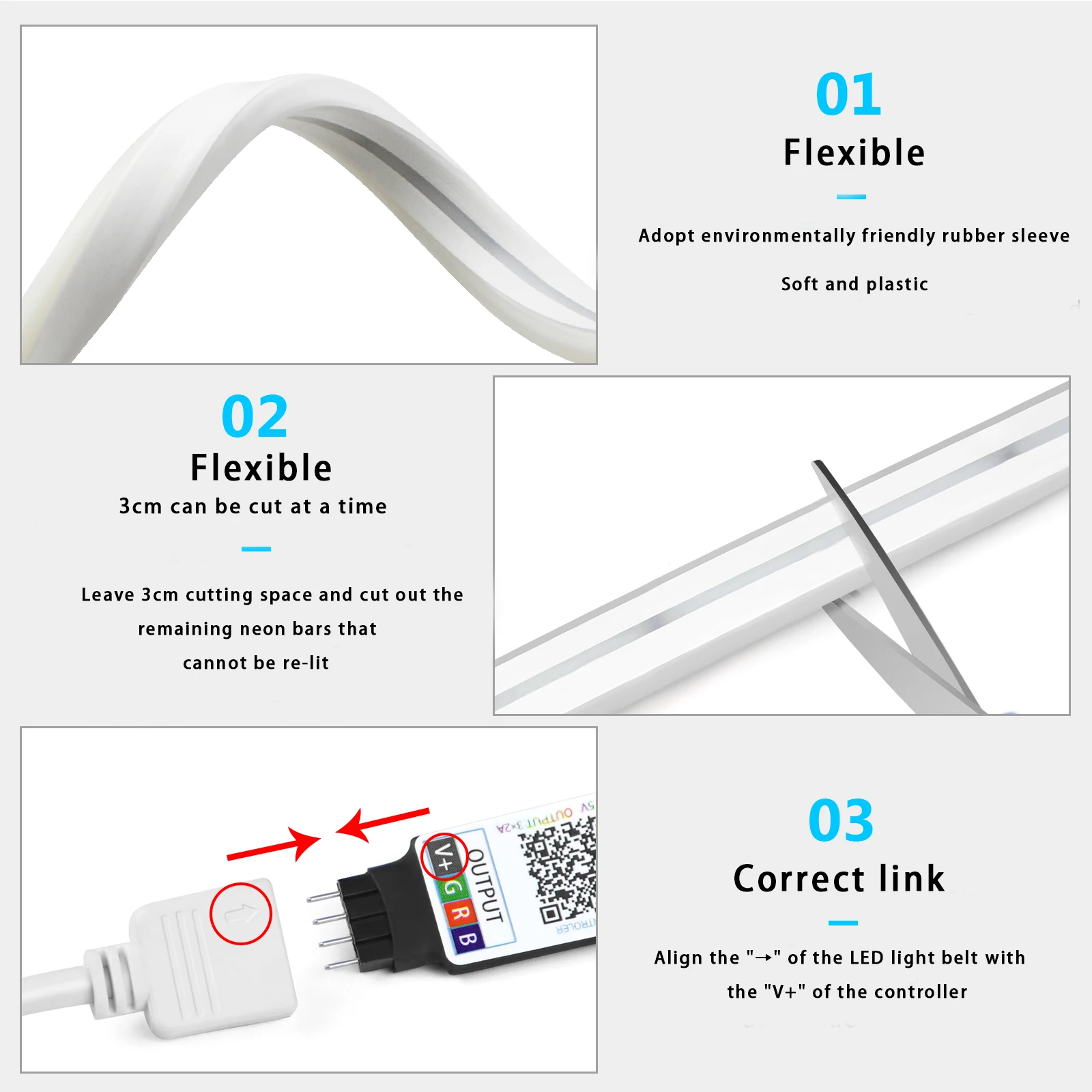 1-5m RGB LED Neon Strip Light  - огляд і ціна Home Lighting And Decor